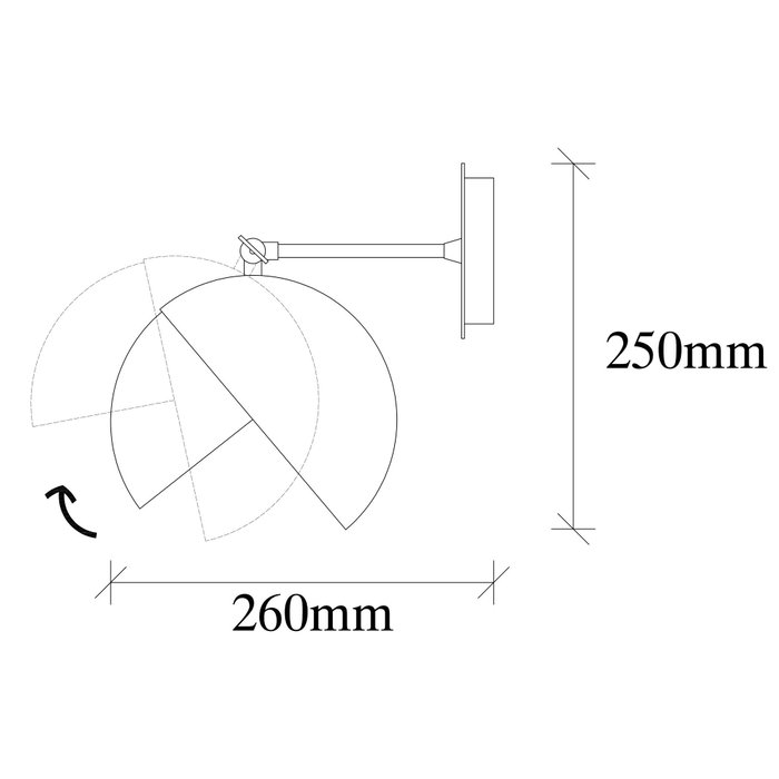 Opviq Berceste - 252-A Lámpara de Pared Escandinava Negro y Oro Opviq Berceste - 252-A Lámpara de Pared Escandinava Negro y Oro